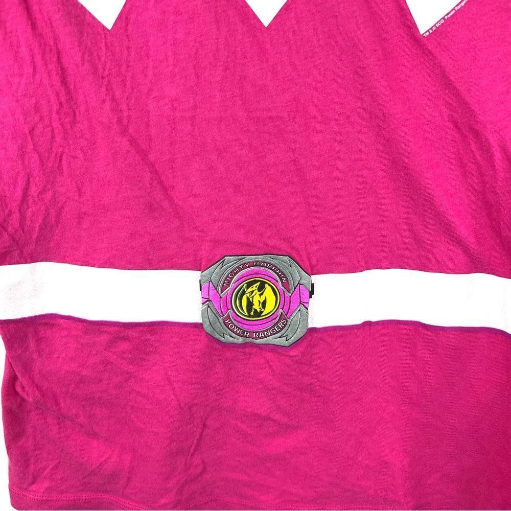 Retro Pink Power Ranger Shirt Size L - Picture 2 of 4